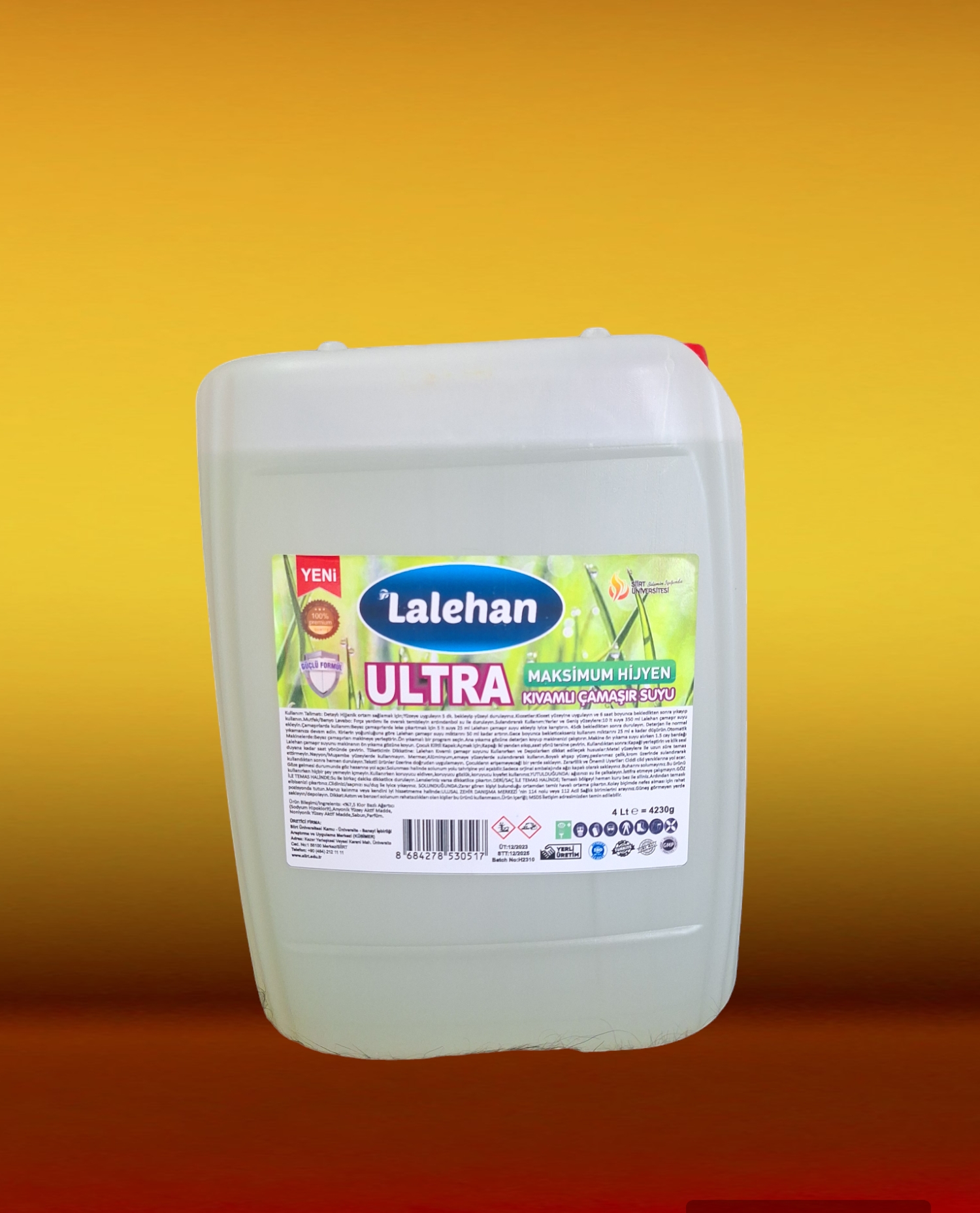 Lalehan Ultra Güçlü Yoğun Çamaşır Suyu 4 Lt.